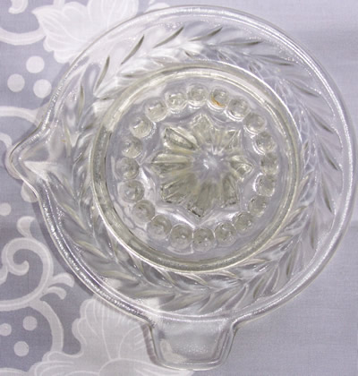 Topview Clear glass juicer