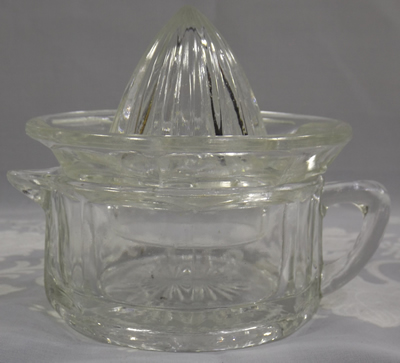 Star base clear glass 2 piece side view