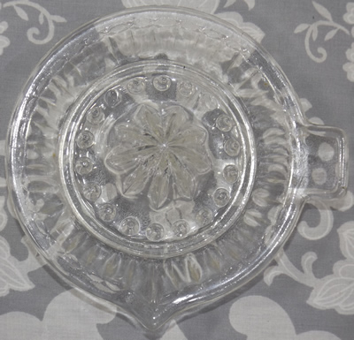 34 panel clear glass saucer juicer