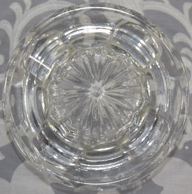 Top view of reamer for German 2 piece clear glass juicer