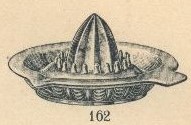 1930 Max Malky catalogue listing of a 5 arcs pattern on a 1 piece clear glass juicer