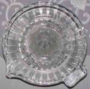 Clear Glass juicer - top view