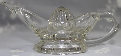 "Aladdin" clear glass juicer side view