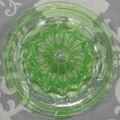 Back Green satin U.S.Glass Company juicer