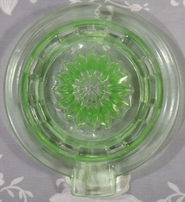 Reamer for a Hazel Atlas green glass juicer jug