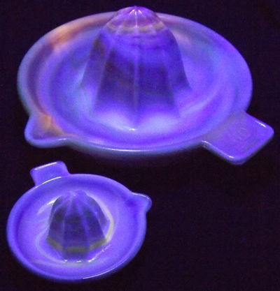 Harvest swirl Edna Barnes 2 sizes under UV light