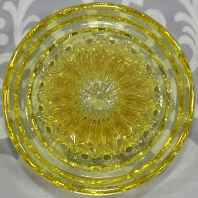 The reamer for a frosted gold glass Edna Barnes 2 piece juicer