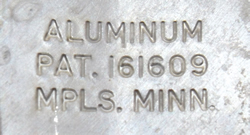 The inscription on a Foley aluminium juicer