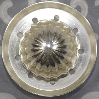 Small hallmarked silver plate cocktail shaker reamer