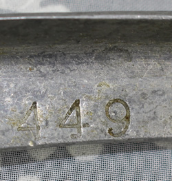 449 on handle of aluminium hand squeezer juicer