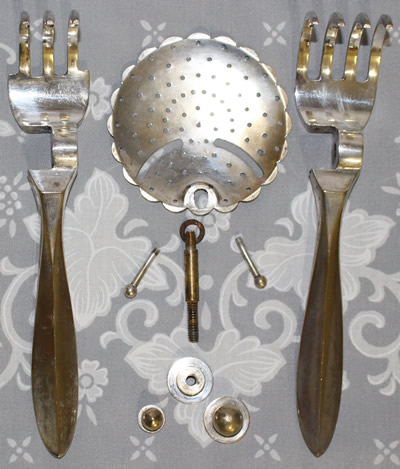 Parts of Silver plate William Hutton & Sons squeezer 