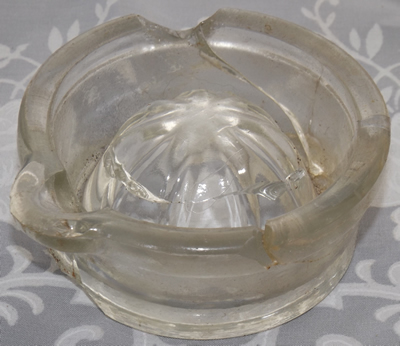 Glass insert King cast iron juicer