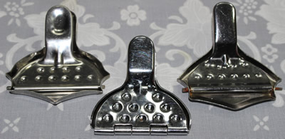 Three recent additions of stainless steel wedge squeezers.