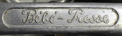 The embossed Bébé - Presse aluminium press juicer