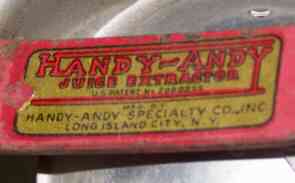 Handy- Andy Specialty Co. Inc label