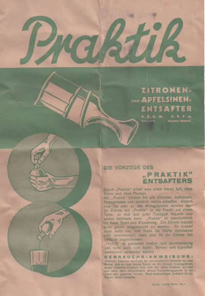 Box for a Praktik screw in insert juicer