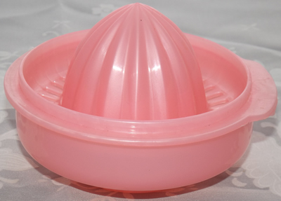 Pink 3 piece plastic juicer open 2nd option