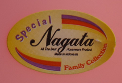 Pink 3 piece plastic juicer label