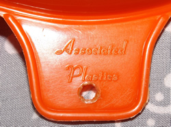 Bright red Associated Plastics juicer logo