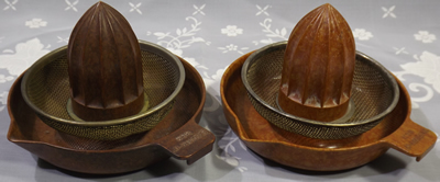 Compare colours of bakelite juicers