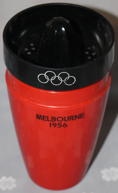 Reamer on 1956 Melbourne Olympics commemorative juicer
