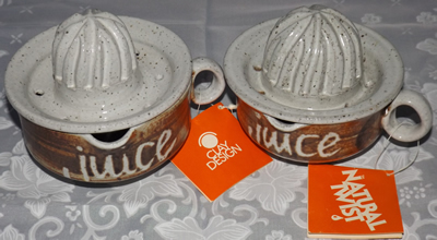 Both Natural Twist pottery juicers