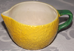 Yellow with white interior Jaffa Lemon Squeezer jug