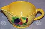 Yellow 'Fruit Basket' Carlton Ware juicer jug