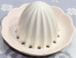 Pink and white Carlton Ware juicer top