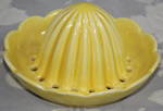 Small yellow Carlton Ware juicer top
