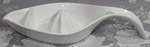 Ambrosia white 'gravy jug' like ceramic juicer