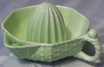 Very pale green 'Fruit Basket' Carlton Ware 1 piece juicer