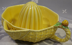 Yellow 'Fruit Basket' Carlton Ware 1 piece juicer