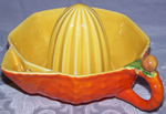 Orange and yellow 'Fruit Basket' Carlton Ware 1 piece juicer