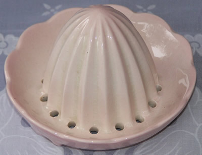 Pink Carlton Ware juicer top