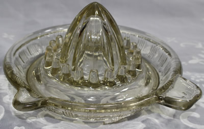 A Crown Crystal Glass Type 5 flint glass juicer