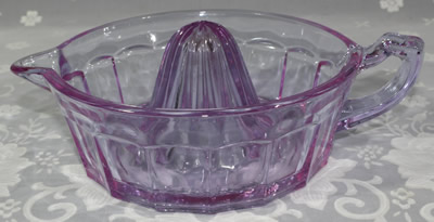 Large Summit Art Glass amethyst glass juicer