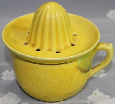 Green U.S.Glass Co. tear drop handle juicer jug