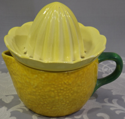 Yellow 'peel' Carlton Ware Jaffa juicer