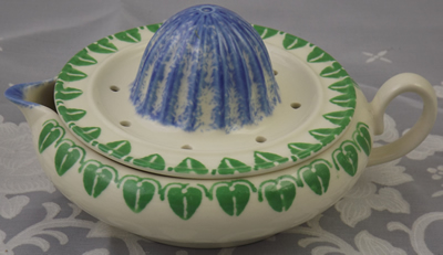 Blue and green on white Moorland juicer
