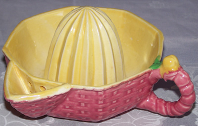 Pink Japanese Carlton Ware knock-off juicer