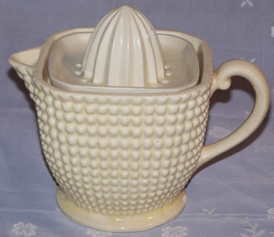 White hobnail 2 piece Maruhon juicer