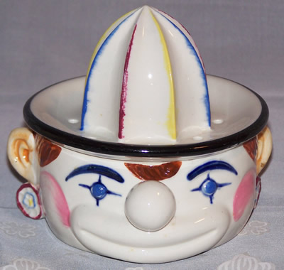 Multicoloured white lip clown juicer