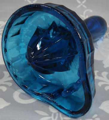 Blue glass Duboe Patent juicer