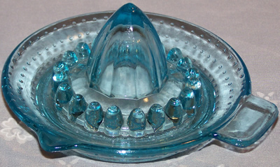 Blue hobnail juicer