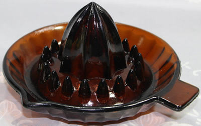 Brown glass panelled juicer