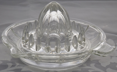 Italian clear glass juicer