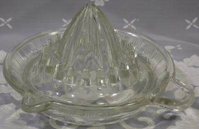 Crown Crystal Glass clear glass smaller juicer