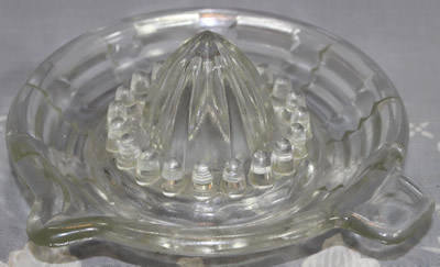 MADE IN CZECHOSLOVAKIA saucer shape clear glass juice