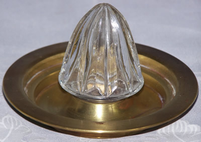 Glass on brass juicer